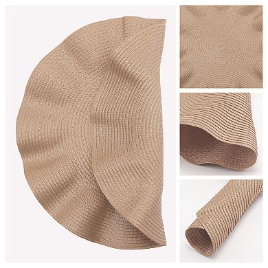 Farmhouse Placemats Set of 6 Placemat with Wavy Edge for Dining Table Decor Kitchen Table Mat 15inch