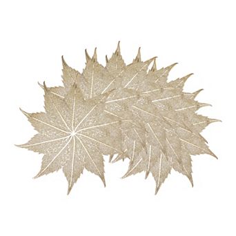 Farmhouse Placemats Set of 6 Leaf Shape Placemats for Dining Table Decor Indoor Table Mat 15*15inch