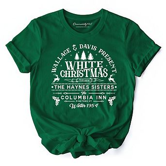 White Christmas Movie Vintage T-Shirt, Haynes Sisters Wallace & Davis 1954 Holiday Tee