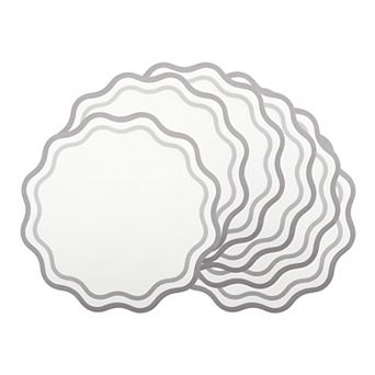 Placemats Set of 6 Leather Placemats for Kitchen Dining Table Decor Table Placemats 13.4inch