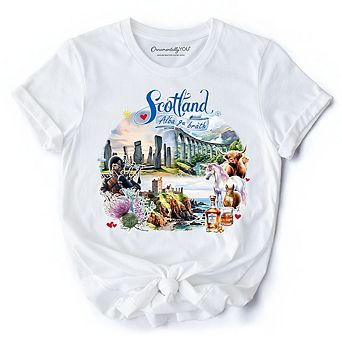 Enchanting Scotland Christmas T-Shirt, Celtic Culture and Heritage Edinburgh Tee and Souvenir