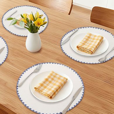 Farmhouse Placemats Set of 4 for Dining Table Decor Indoor Washable Kitchen Table Mat 15inch