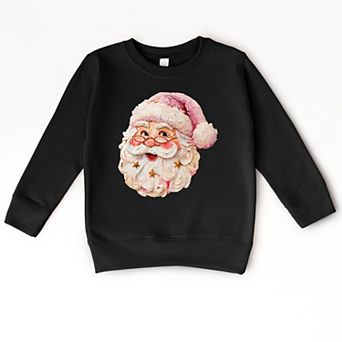 Santa Face Textured Paint - Toddler Graphic Sweatshirt
