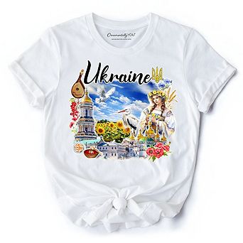 Artistic Ukraine Vintage T-Shirt, Traditional Tee and Souvenir