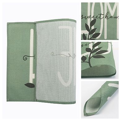 Plastic Placemats Set of 6 Placemats for Dining Table Indoor Outdoor Kitchen Table Mat 17.7*11.8inch