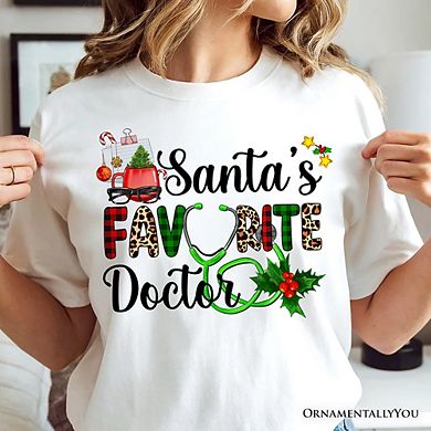 Santa’s Favorite Doctor T-Shirt, Classic Christmas Tee