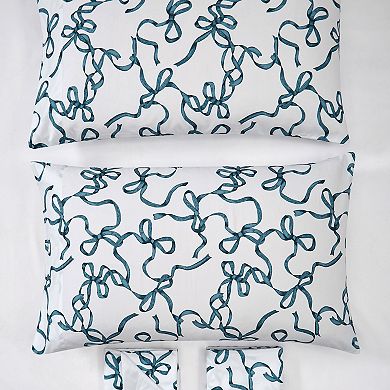 Truly Soft Printed Bow Sheet Set with Pillowcases