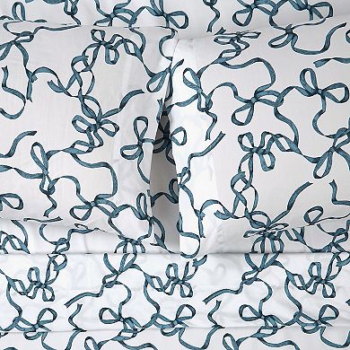 Truly Soft Printed Bow Sheet Set with Pillowcases