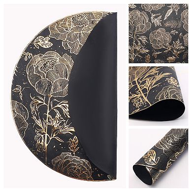 Placemats Set of 6 for Kitchen Dining Table Decor Table Placemats Wipeable Floral Table Mat 15inch