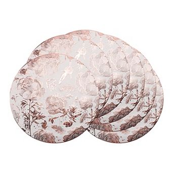 Placemats Set of 6 for Kitchen Dining Table Decor Table Placemats Wipeable Floral Table Mat 15inch