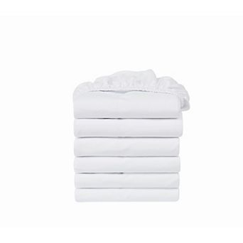 Truly Soft Hospitality 6 pc Plain Weave Microfiber Fitted Sheet Set