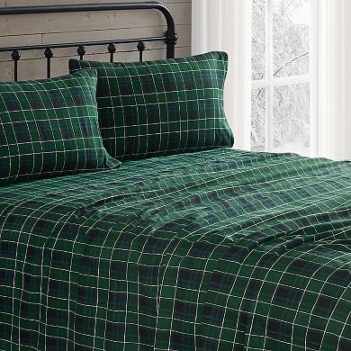 Truly Soft Tartan Plaid Flannel Sheet Set