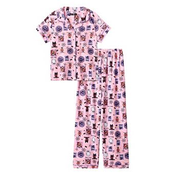 Girls 6-16 Cuddl Duds® Halloween Pajama Top & Pajama Bottoms Set