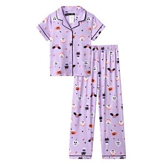 Girls 6-16 Cuddl Duds® Halloween Pajama Top & Pajama Bottoms Set
