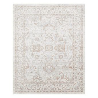 Nourison Astra Bordered Vintage Washable Indoor Area Rug