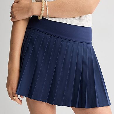Juniors' SO Woven Pleated Skort