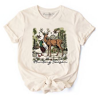 Coquette Hunting Season T-Shirt, Rustic Wildlife Hunter Tee