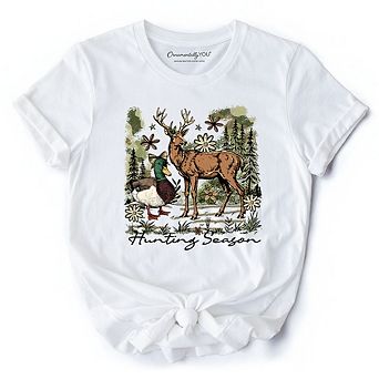Coquette Hunting Season T-Shirt, Rustic Wildlife Hunter Tee