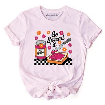 Go Spread It Christian T-Shirt, Cute Gospel Jam and Toast Tee