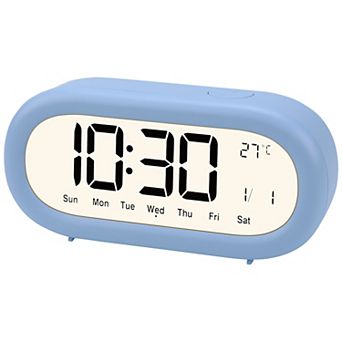 Loud Alarm Clock for Heavy Sleepers Three Alarms Battery Powered, Large LED Display 5.9"x1.77"x2.75"