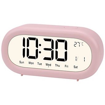 Loud Alarm Clock for Heavy Sleepers Three Alarms Battery Powered, Large LED Display 5.9"x1.77"x2.75"