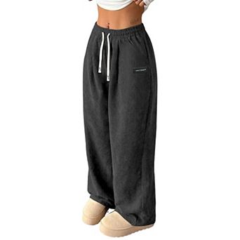 Women's Stretchy Wide Leg Palazzo Lounge Pants Casual Comfy High Waist Palazzo Pants