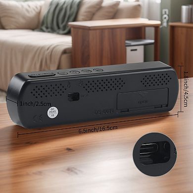 Dimmable LED Alarm Clock - 3-Level Brightness, Dual Alarms, Snooze Function 6.5"x1.0"x1.8"