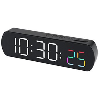 Dimmable LED Alarm Clock - 3-Level Brightness, Dual Alarms, Snooze Function 6.5"x1.0"x1.8"