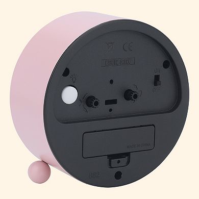 Mechanical Alarm Clock Colorful Cartoon Design, No Tick Sound, Battery Operated 4.5"x2.0"x4.7"