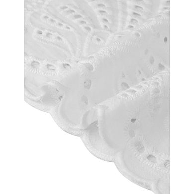 Lace Dress for Women's Eyelet Floral Sleeveless Summer Casual A Line Mini Dresses