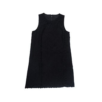 Lace Dress for Women's Eyelet Floral Sleeveless Summer Casual A Line Mini Dresses