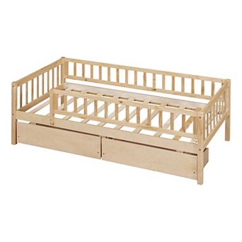 Whisen Multi-functional Design Wood Daybed with Two Drawers