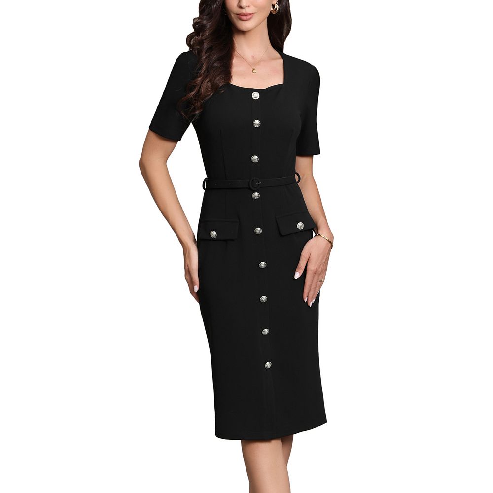 short sleeve summer work dresses Short Sleeve Work Dresses