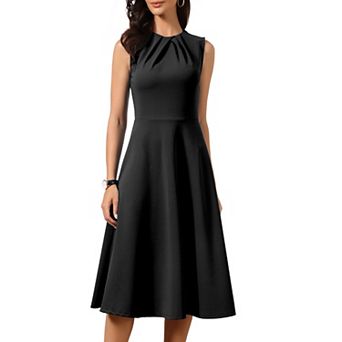 Midi Dress for Women Sleeveless Work Elegant Party Cocktail A Line Dresses