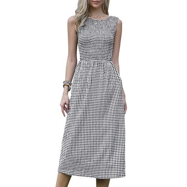 knee length dresses for ladies Summer Cream Midi Dress - US 10 main image 0