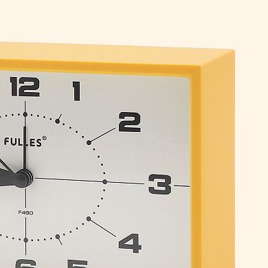 Classic Mechanical Alarm Clock Analog Dial, Night Light, Durable Plastic Casing 6.3"x1.8"x4.1"