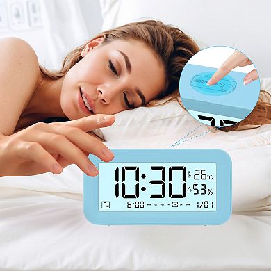 Electric Alarm Clock Adjustable Volume Loud Alarms, Battery Powered Fits Bedroom 5.7"x2.0"x3.3"