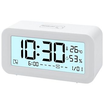 Electric Alarm Clock Adjustable Volume Loud Alarms, Battery Powered Fits Bedroom 5.7"x2.0"x3.3"