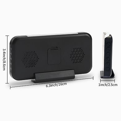 Loud Alarm Clock for Heavy Sleepers, Adjustable Volume, Large LED Display Digit Clock 6.3"x1.0"x3.4"