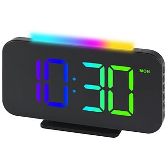 Loud Alarm Clock for Heavy Sleepers, Adjustable Volume, Large LED Display Digit Clock 6.3"x1.0"x3.4"