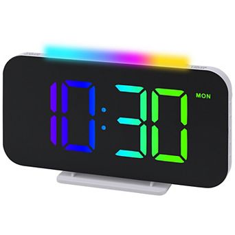 Loud Alarm Clock for Heavy Sleepers, Adjustable Volume, Large LED Display Digit Clock 6.3"x1.0"x3.4"