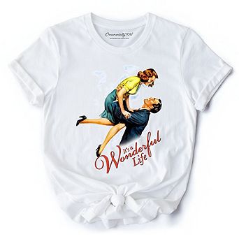It's a Wonderful Life T-Shirt, Vintage 1940s Movie Christmas Tee