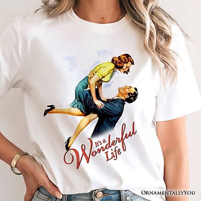It's a Wonderful Life T-Shirt, Vintage 1940s Movie Christmas Tee