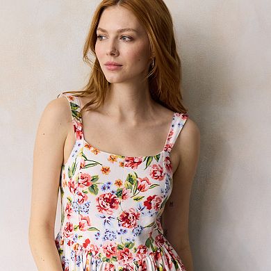 Women's LC Lauren Conrad Seamed Bodice Scoopneck Midi Dress