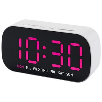Dimmable LED Alarm Clock - 5-Level Brightness, Dual Alarms, Snooze Function 5.1"x1.4"x2.4"