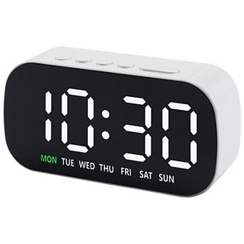 Dimmable LED Alarm Clock - 5-Level Brightness, Dual Alarms, Snooze Function 5.1"x1.4"x2.4"