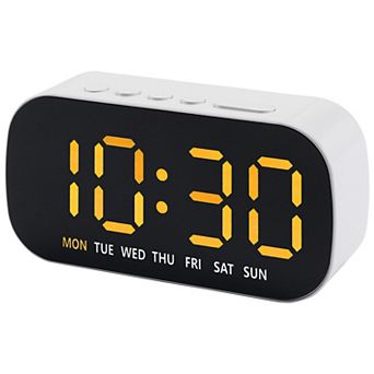 Dimmable LED Alarm Clock - 5-Level Brightness, Dual Alarms, Snooze Function 5.1"x1.4"x2.4"
