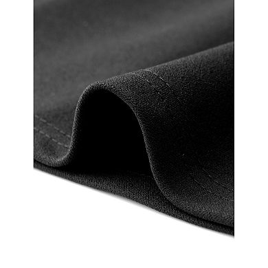 Work Dresses for Women's Mock Neck Sleeveless A Line Midi Dress