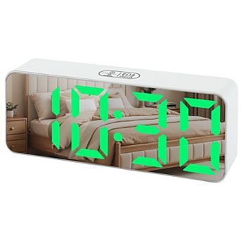 Digital Alarm Clock - Adjustable Brightness, Battery Backup, 12/24H Format 5.5"L x 1.2"W x 2.2"