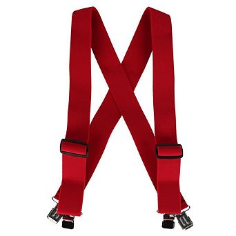 Welch Men's Big & Tall 2 Inch Super Tuff Stuff X-Back Clip On Work Suspender